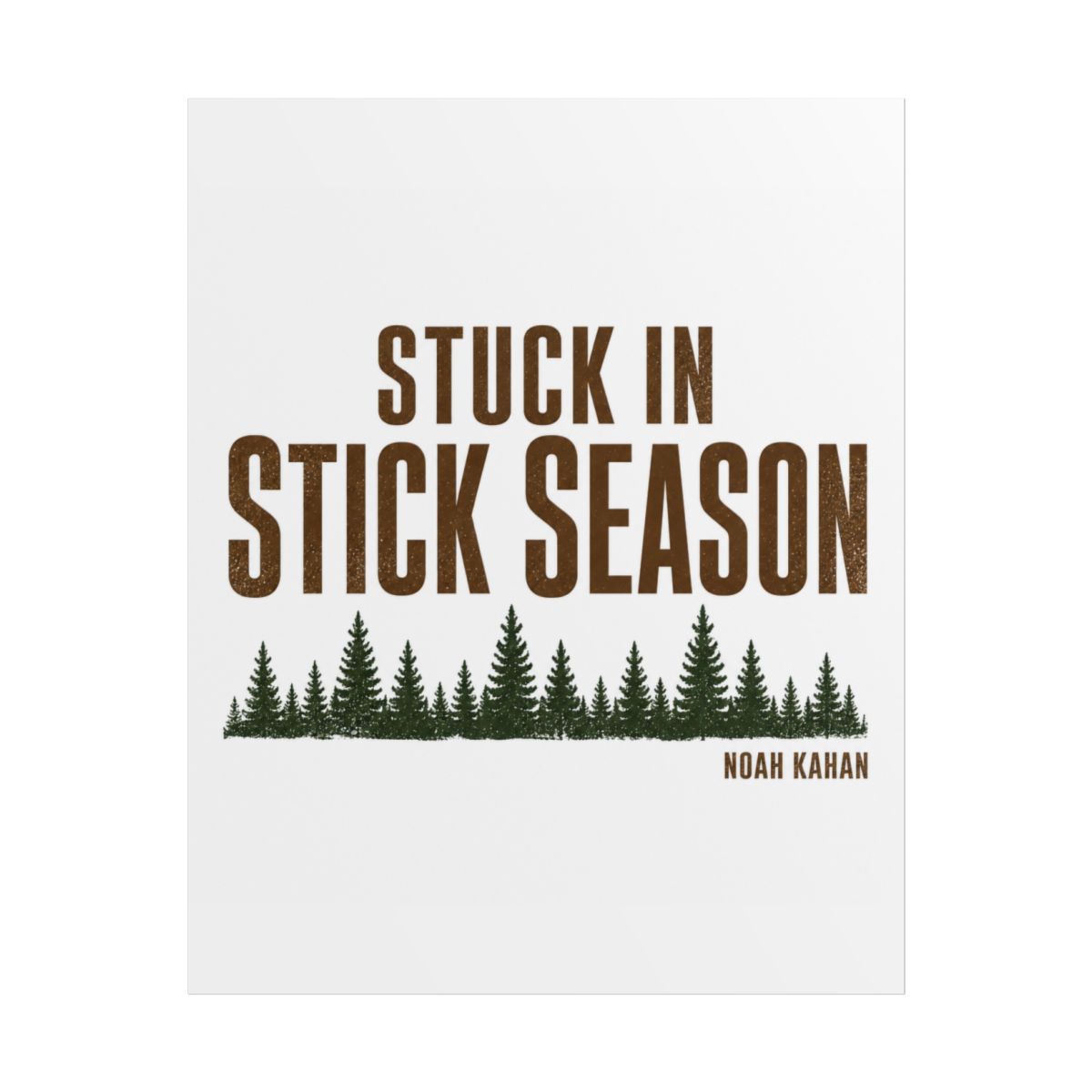 Noah Kahan "Stuck in Stick Season" Poster - alternate angle 1, merchandise