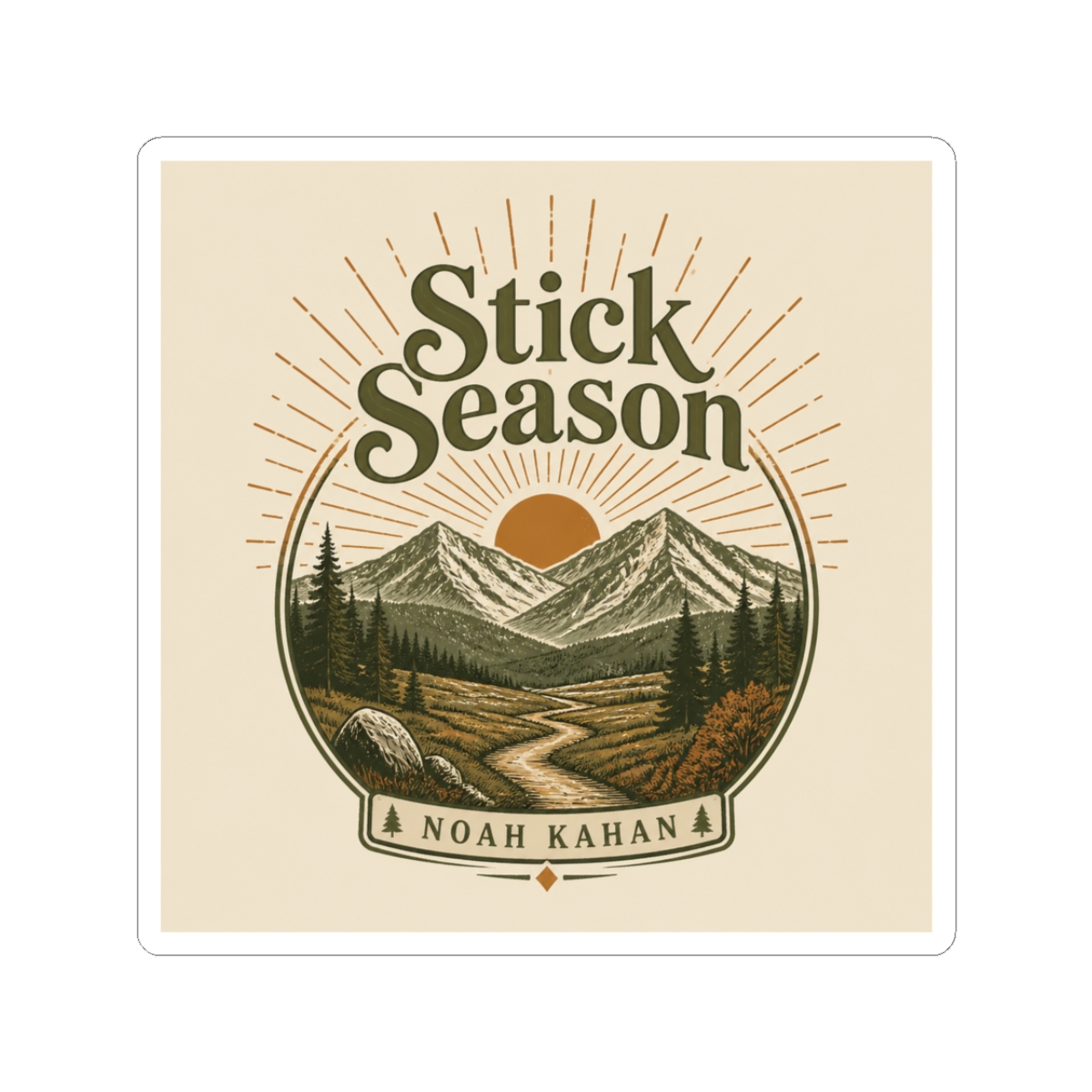 Noah Kahan "Stick Season" Sticker - alternate angle 1, merchandise
