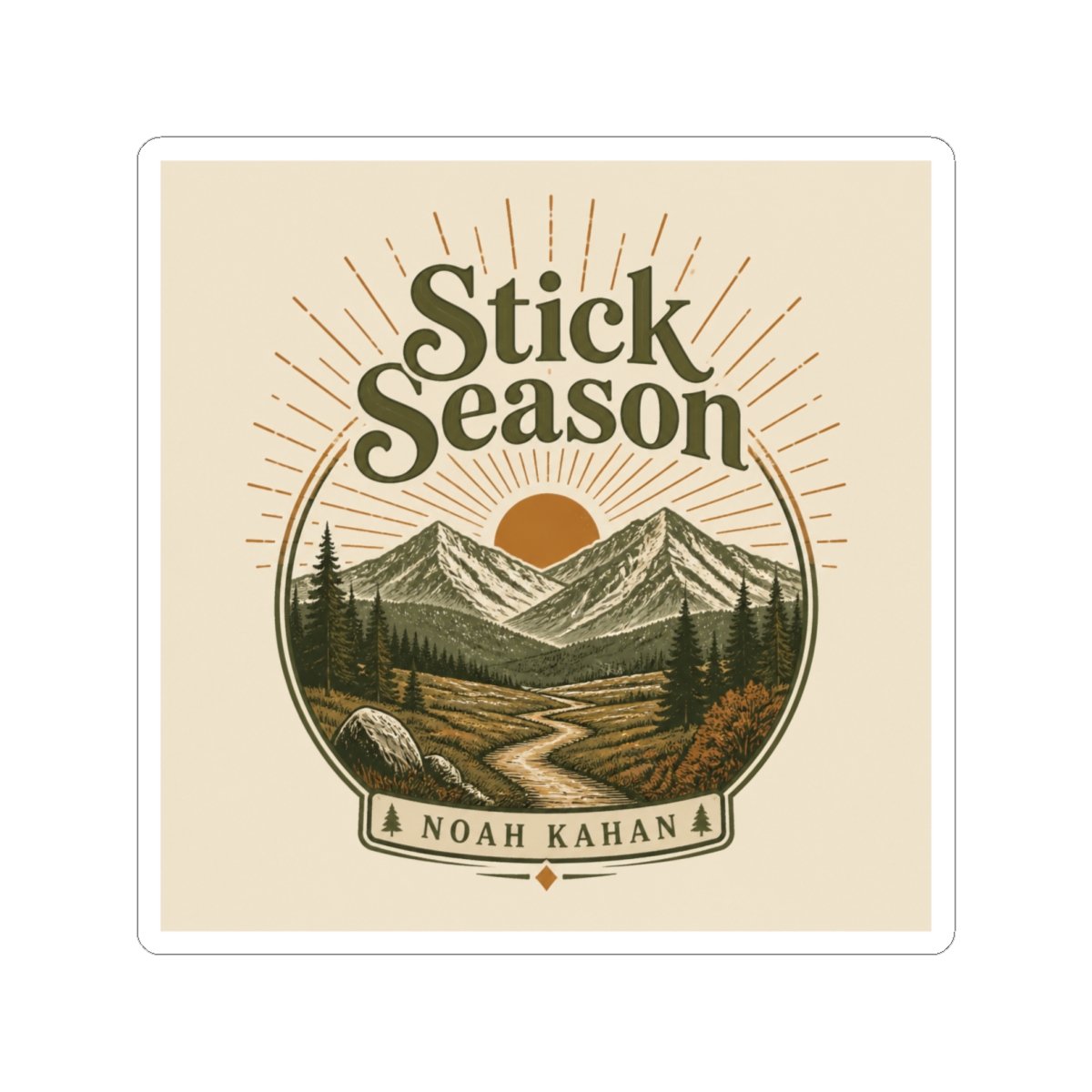 Noah Kahan "Stick Season" Sticker - Noah Kahan official Stickers merch