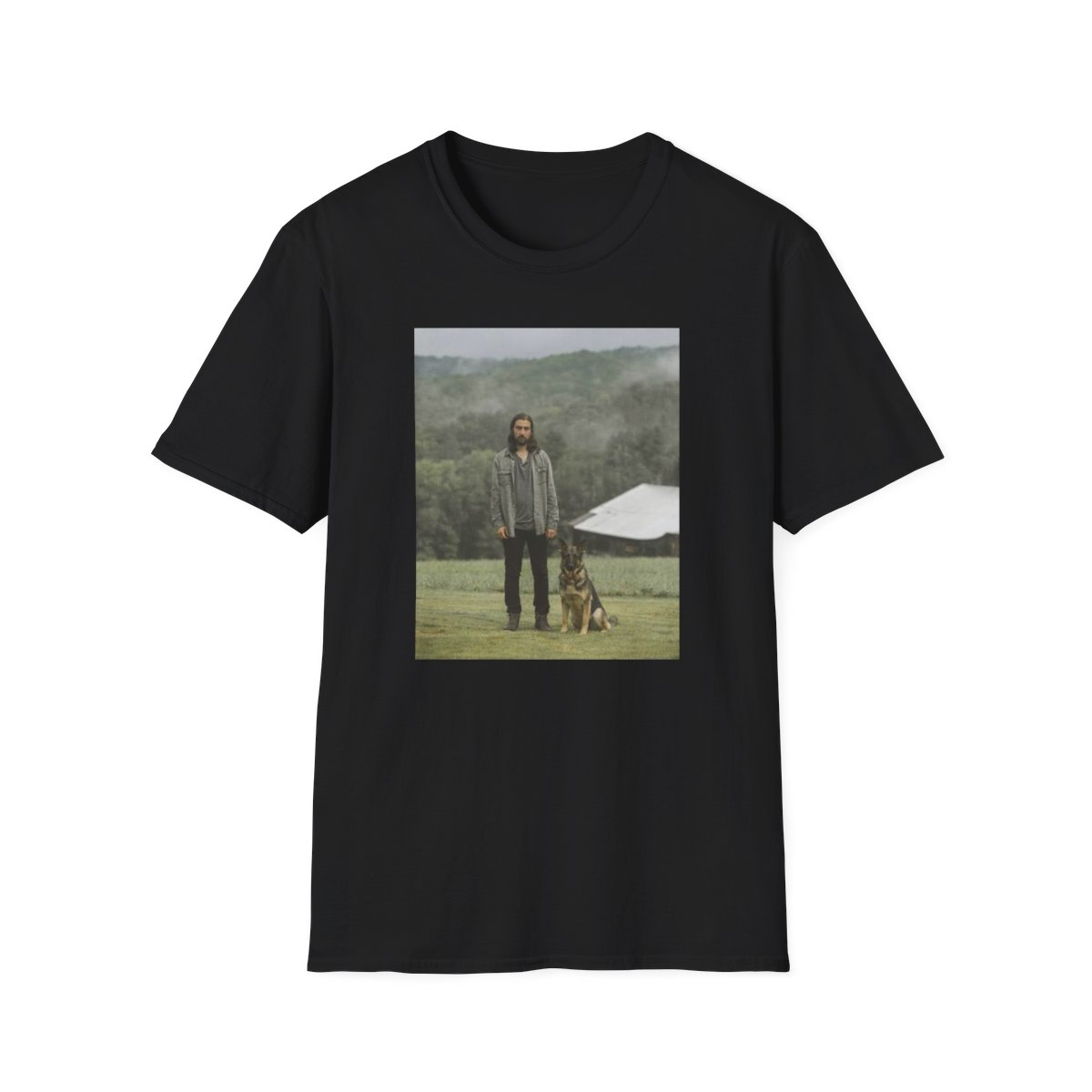 Misty Forest Portrait T-Shirt | Vintage Photo Print | Noah Kahan - Noah Kahan official T-Shirts merch