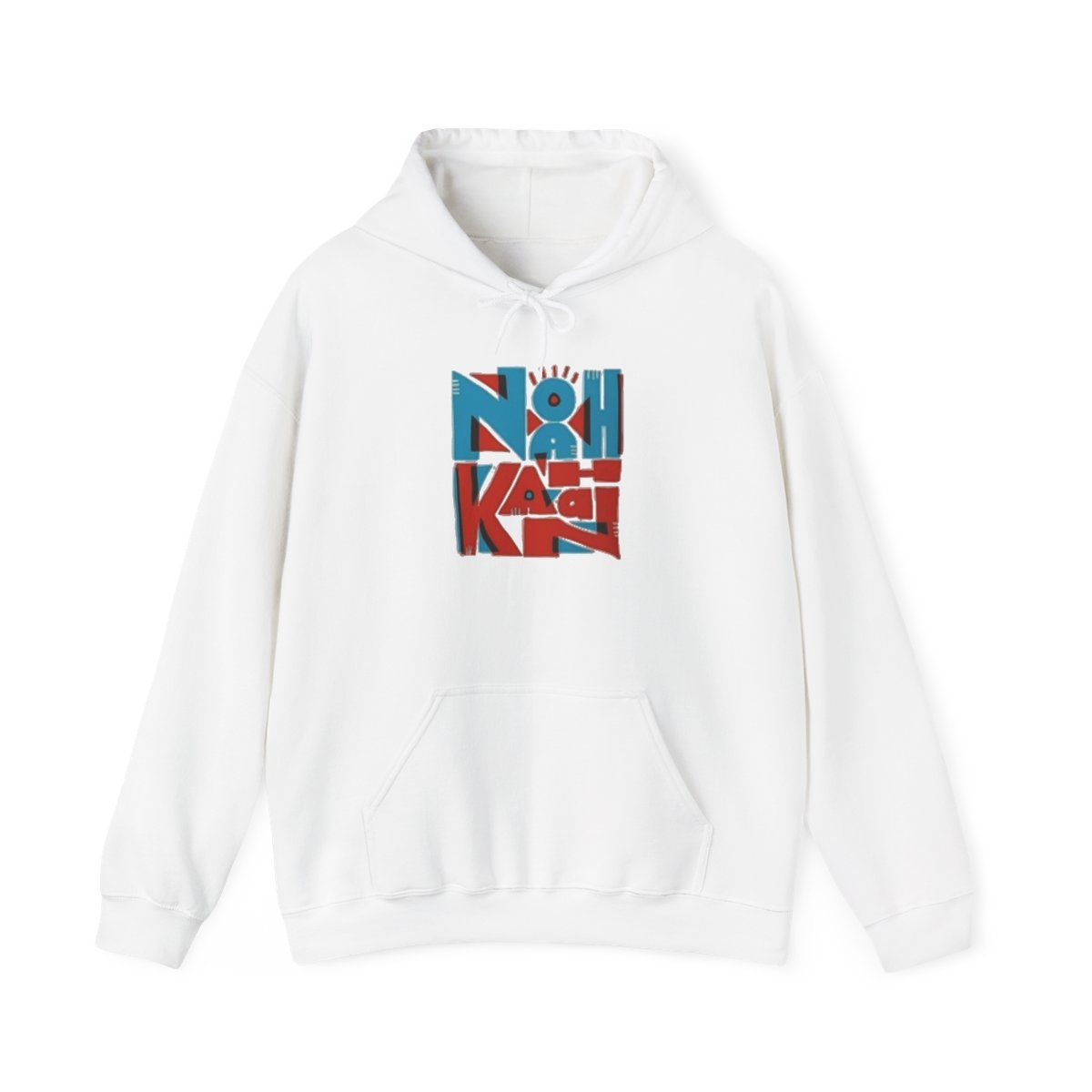 Noah Kağıt abstract block lettering Hoodie | Retro red blue graphic | Noah Kahan - Noah Kahan official Hoodies merch