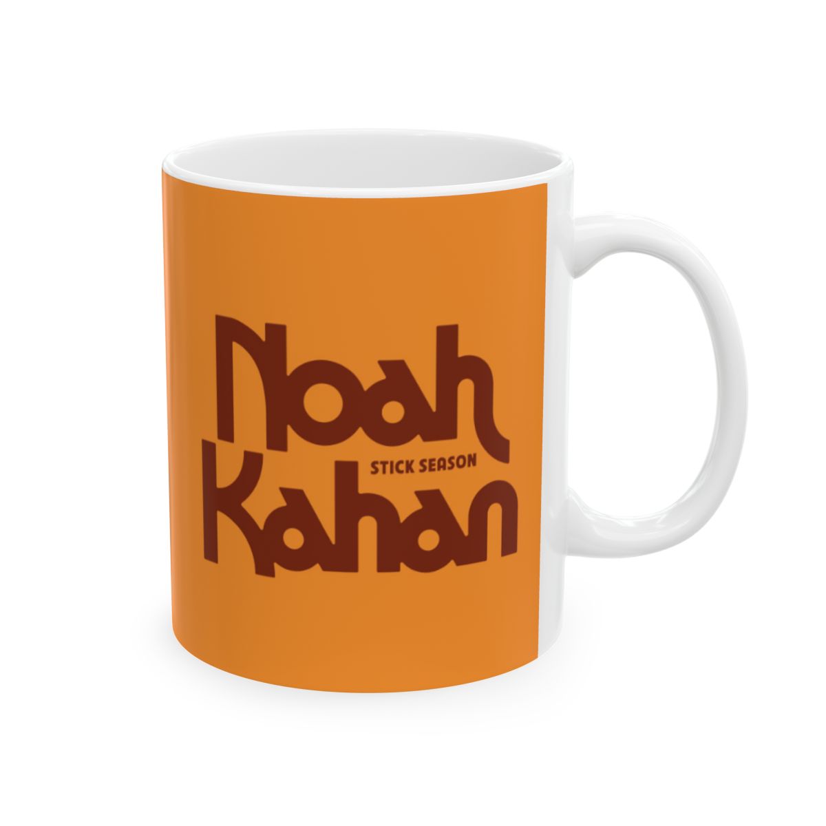Nyah Kawaii Mug | Orange Text Ceramic Coffee Cup | Noah Kahan